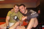 Peter mit seinem Grappling-Trainer Dean Lister